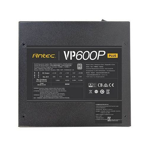 Power Supply Antec VALUE POWER 600P PLUS 0-761345-11654-1 80 PLUS 600W