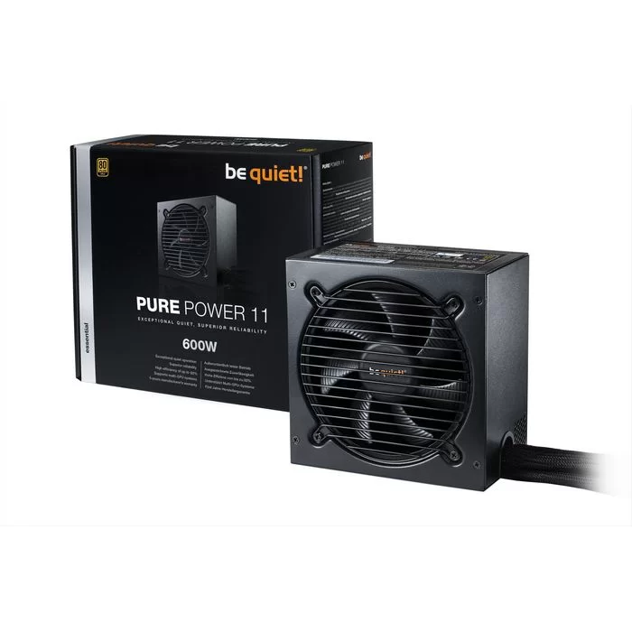 Power Supply be quiet! PURE POWER 11 BN294 Non modular 80 Plus Gold 600W 12V:576W