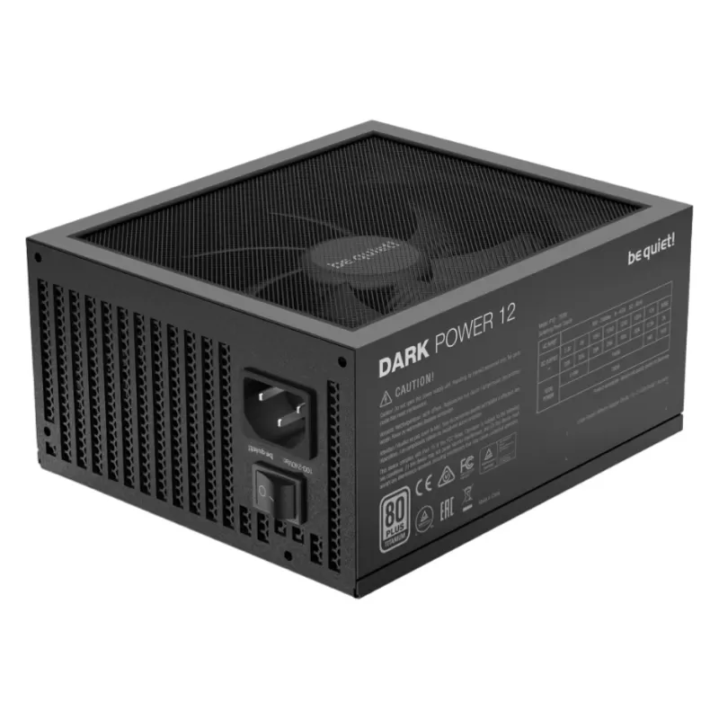ספק כוח be quiet! DARK POWER 12 750W BN314 מודולרי מלא 80 Plus Titanium 12V:744W
