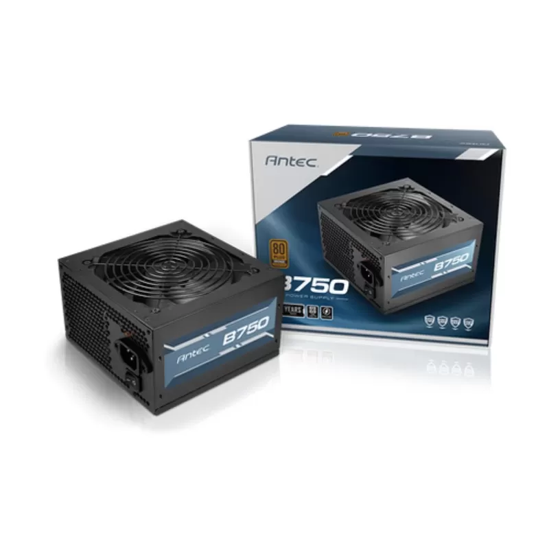 ספק כוח Antec B750 0-761345-20001-1 לא מודולרי 80 Plus Bronze 12V:750W ATX PS/2 ספק כוח Antec B750 0-761345-20001-1 לא מודולרי 80 Plus Bronze 12V:750W ATX PS/2
