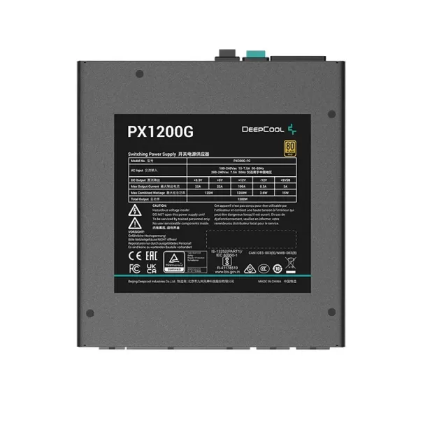 Блок Питания DEEPCOOL PX1200G R-PXC00G-FC0B-WO Полностью Модулярный 80 Plus Gold 1200W ATX 12V V3.0