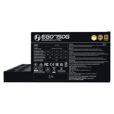 Power Supply LIAN-LI EDGE 750W Gold black EG0750G-B 80 Plus Gold Power Supply LIAN-LI EDGE 750W Gold black EG0750G-B 80 Plus Gold