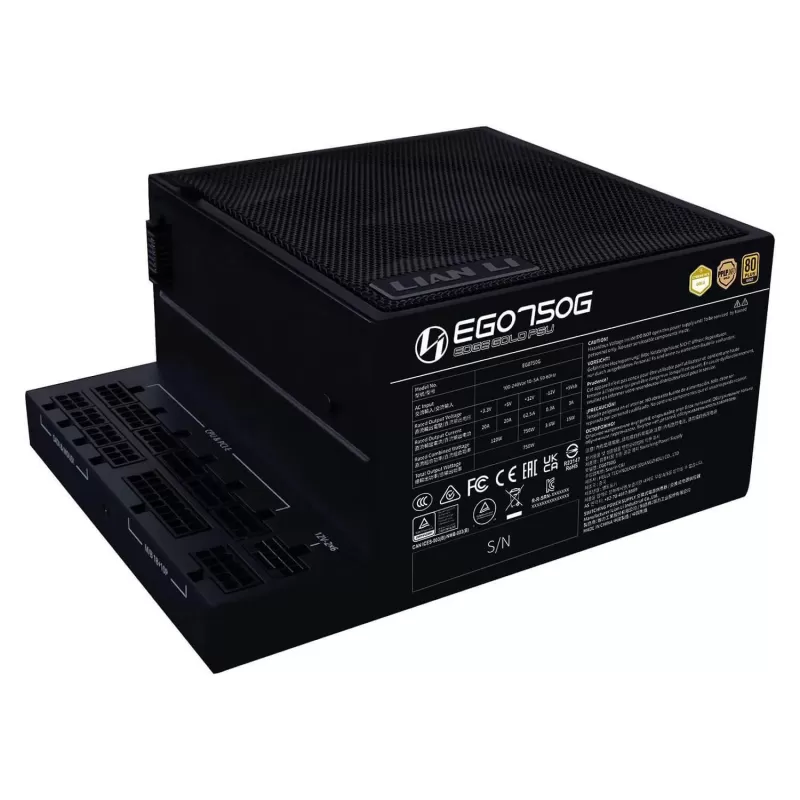 Power Supply LIAN-LI EDGE 750W Gold black EG0750G-B 80 Plus Gold