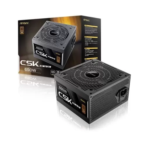 ספק כוח Antec CSK 650 DC 0-761345-20107-0 לא מודולרי 80 Plus Bronze 650W