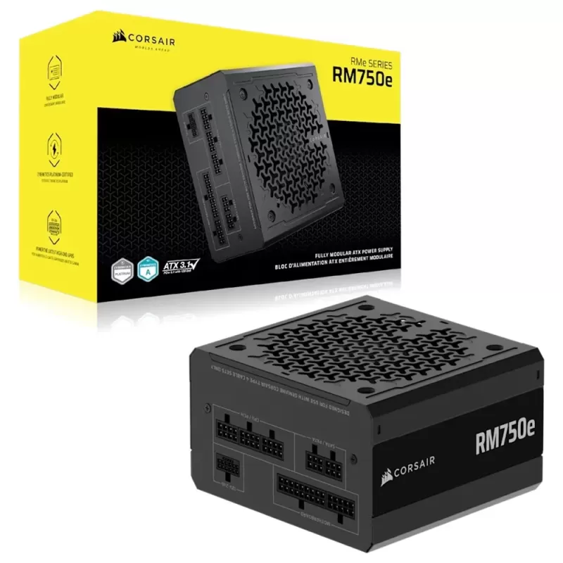 ספק כוח Corsair RM750e RMe Series - 750W Fully Modular CP-9020295-NA 80 Plus Gold