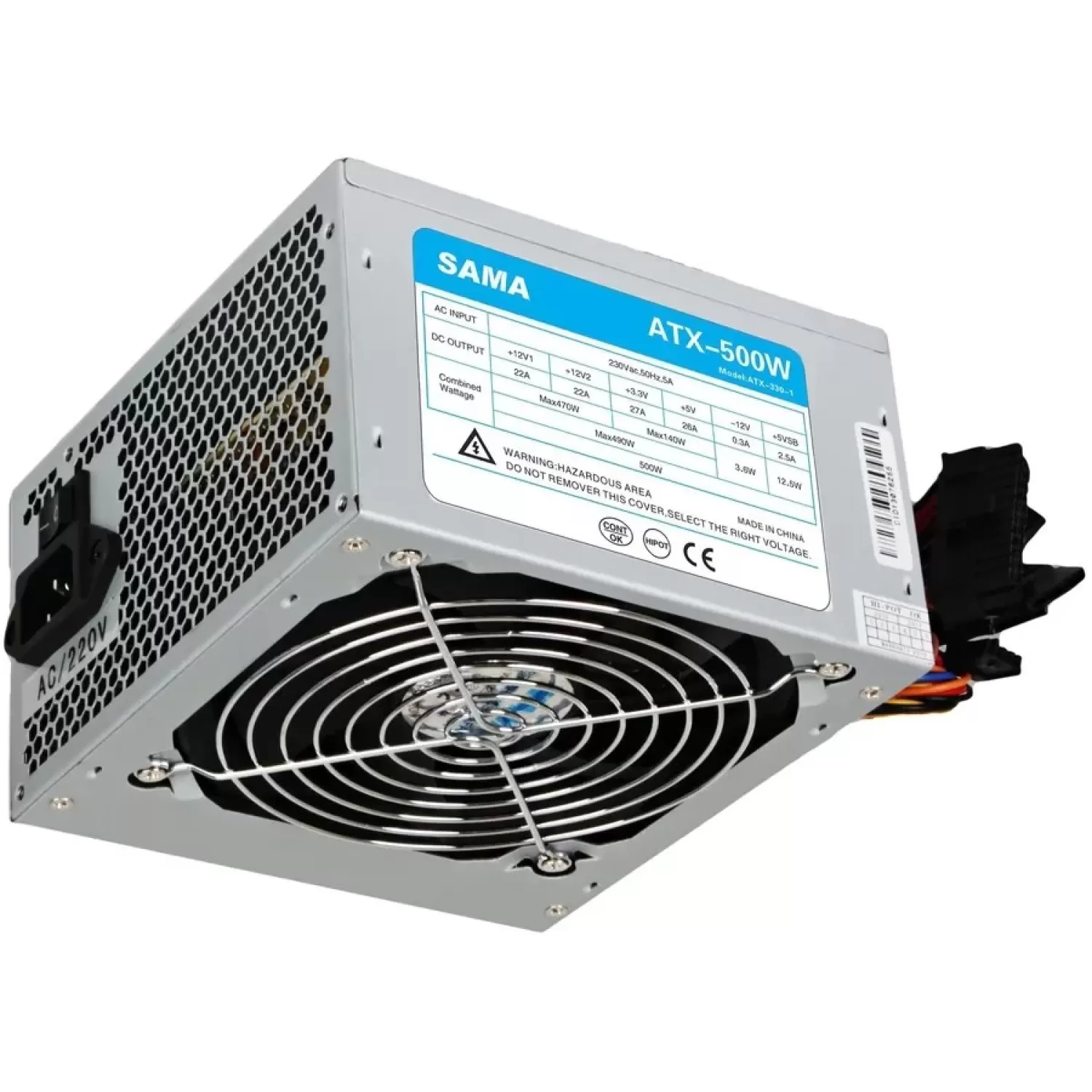 Power Supply 500W 12cm Fan