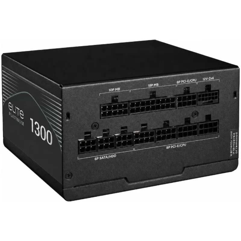 ספק כוח Cooler Master Elite Platinum 1300W ATX 3.1 MPE-D0F1-AFP-C3B0CEU מודולרי מלא 80 Plus Platinum