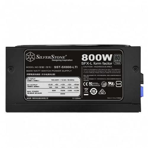 ספק כוח SilverStone SX800-LTI מודולרי 80 Plus Titanium 800W