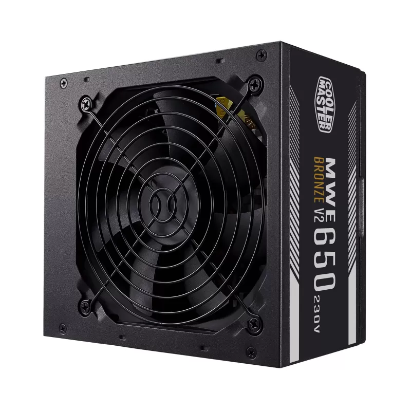 ספק כוח Cooler Master MWE V2 230V MPE-6501-ACABW-B לא מודולרי 80 Plus Bronze 650W