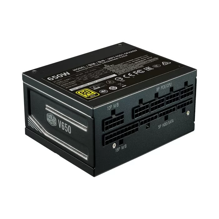 Power Supply Cooler Master V650 SFX MPY-6501-SFHAGV Full Modular 80 Plus Gold 650W 12V:649.2W Power Supply Cooler Master V650 SFX MPY-6501-SFHAGV Full Modular 80 Plus Gold 650W 12V:649.2W