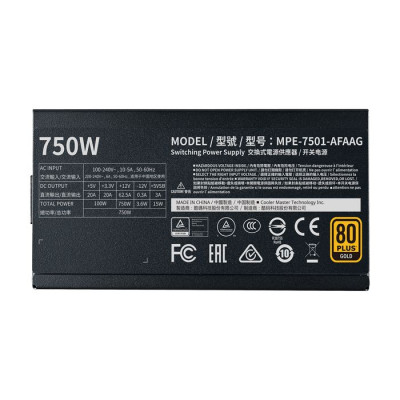 Блок Питания Cooler Master MWE 750 V2 MPE-7501-AFAAG מודולרי מלא 80 Plus Gold Блок Питания Cooler Master MWE 750 V2 MPE-7501-AFAAG מודולרי מלא 80 Plus Gold