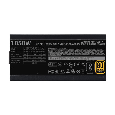 ספק כוח Cooler Master MWE GOLD 1050 - V2 ATX 3.0 MPE-A501-AFCAG-3 מודולרי מלא ספק כוח Cooler Master MWE GOLD 1050 - V2 ATX 3.0 MPE-A501-AFCAG-3 מודולרי מלא