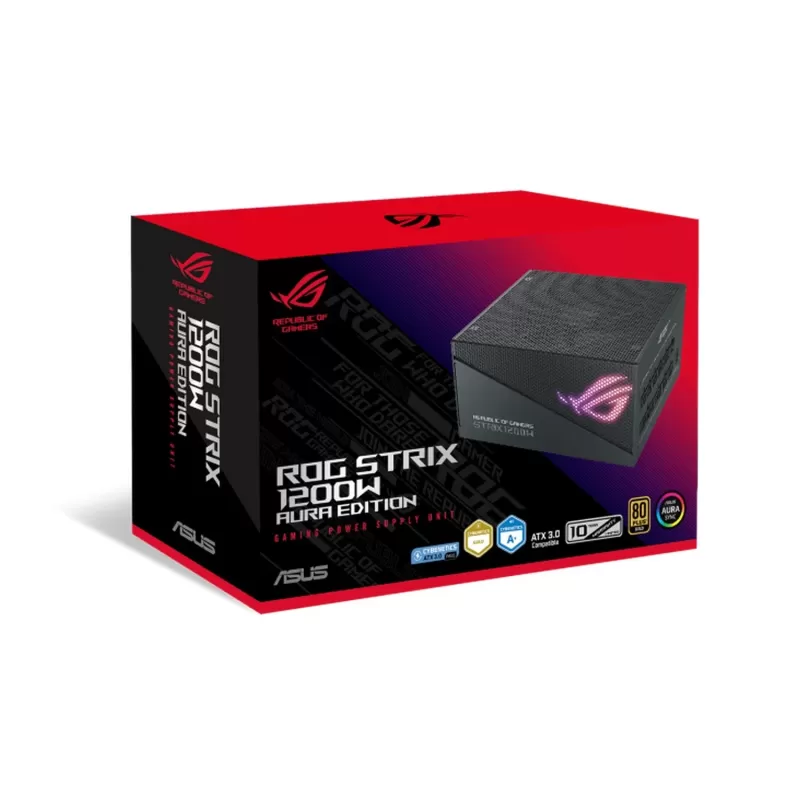 Power Supply Asus ROG STRIX 1200W Gold Aura Edition 90YE00P0-B0WA00 Full Modular 80 Plus Gold ATX12V Power Supply Asus ROG STRIX 1200W Gold Aura Edition 90YE00P0-B0WA00 Full Modular 80 Plus Gold ATX12V