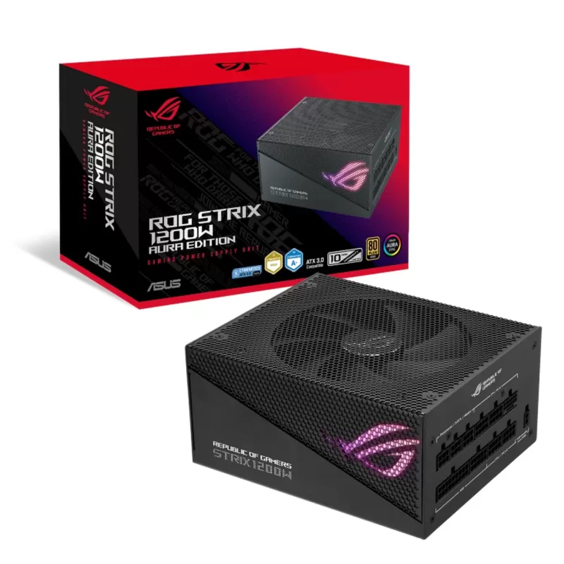 Power Supply Asus ROG STRIX 1200W Gold Aura Edition 90YE00P0-B0WA00 Full Modular 80 Plus Gold ATX12V Power Supply Asus ROG STRIX 1200W Gold Aura Edition 90YE00P0-B0WA00 Full Modular 80 Plus Gold ATX12V