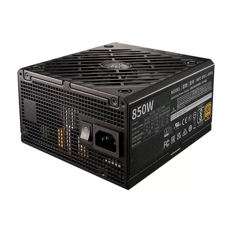 ספק כוח Cooler Master V850 GOLD I MULTI MPZ-8501-AFAG-BWO מודולרי מלא 80 Plus Gold 850W 12V:849.6W ATX 12V 3.0