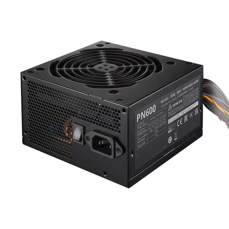 ספק כוח Cooler Master ELITE NEX PN600 230V Peak MPW-6001-ACBK-PWO לא מודולרי ללא 600W ספק כוח Cooler Master ELITE NEX PN600 230V Peak MPW-6001-ACBK-PWO לא מודולרי ללא 600W