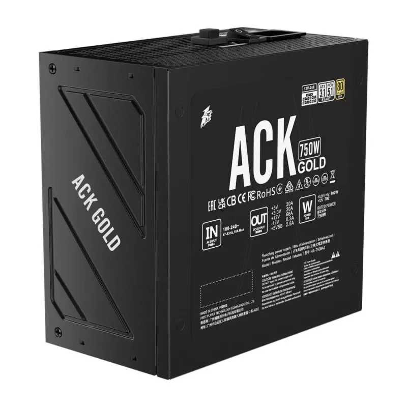 ספק כוח 1St Player ACK 750W ATX3.1 HA-750BA2 80 Plus Gold