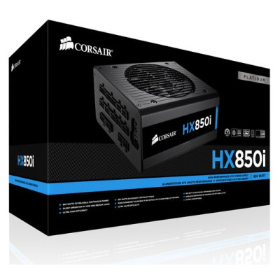Power Supply Corsair HX850I CC-9020073-EU מודולרי 80 PLUS Platinum 850W Power Supply Corsair HX850I CC-9020073-EU מודולרי 80 PLUS Platinum 850W