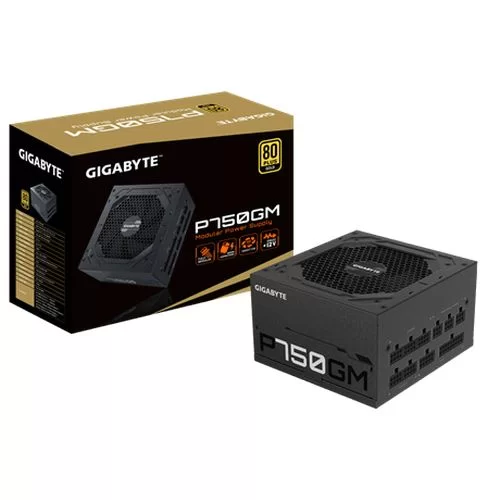 ספק כוח Gigabyte P750GM GP-P750GM מודולרי מלא 80 Plus Gold 750W - יבואן רשמי