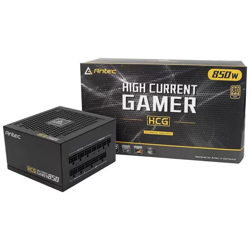 ספק כוח Antec HCG850 Gold 0-761345-11644-2 מודולרי מלא 80 Plus Gold 850W ספק כוח Antec HCG850 Gold 0-761345-11644-2 מודולרי מלא 80 Plus Gold 850W