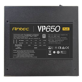 ספק כוח Antec VP650 PLUS 0-761345-11662-6 לא מודולרי 80 Plus 650W 12V:600W