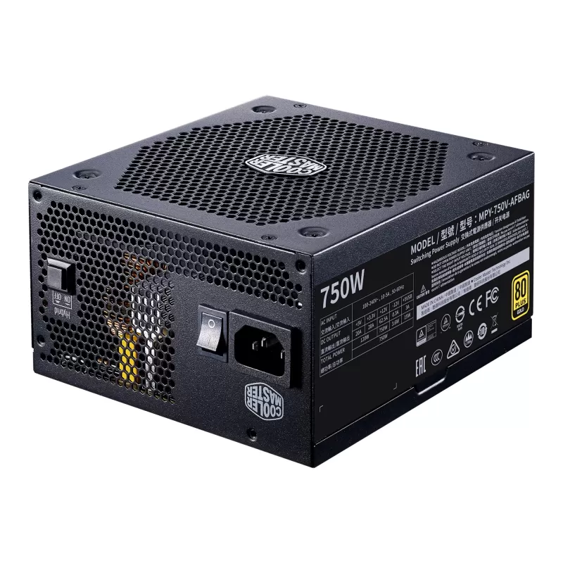 Блок Питания Cooler Master V750 V2 MPY-750V-AFBAG Полностью Модулярный 80 Plus Gold 12V:750W 