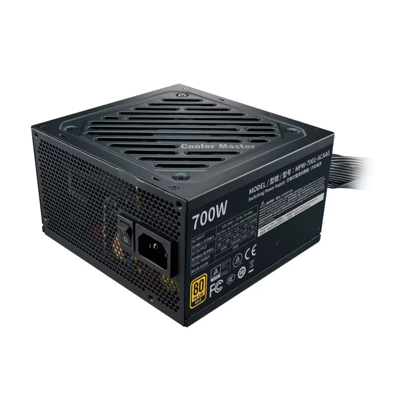 Power Supply Cooler Master G700 GOLD MPW-7001-ACAAG Non modular 80 Plus Gold 700W 12V:699.6W Power Supply Cooler Master G700 GOLD MPW-7001-ACAAG Non modular 80 Plus Gold 700W 12V:699.6W