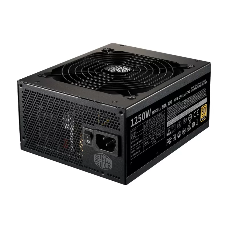 ספק כוח Cooler Master MWE GOLD 1250 - V2 MPE-C501-AFCAG-EU מודולרי מלא 80 Plus Gold 12V:1250W ATX