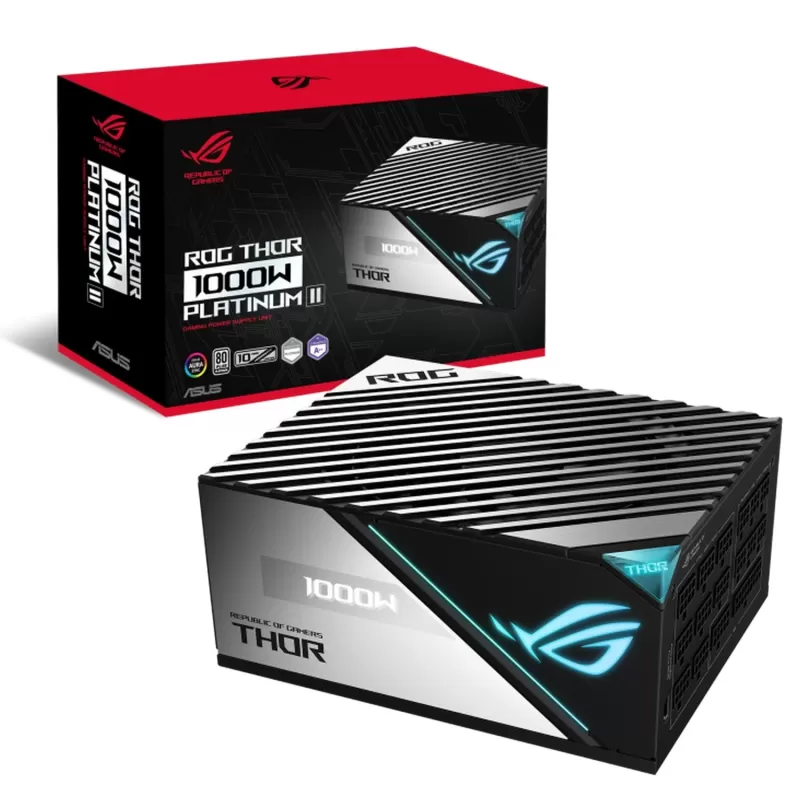 ספק כוח Asus ROG Thor 1000W Platinum II 90YE00L4-B0WA00 מודולרי מלא 80 Plus Platinum