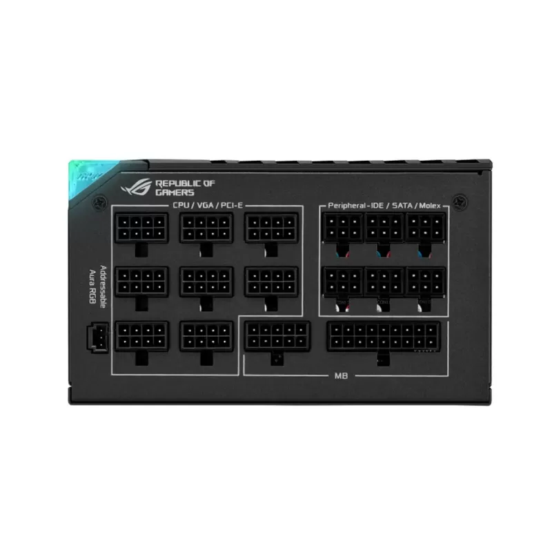 ספק כוח Asus ROG Thor 1000W Platinum II 90YE00L4-B0WA00 מודולרי מלא 80 Plus Platinum
