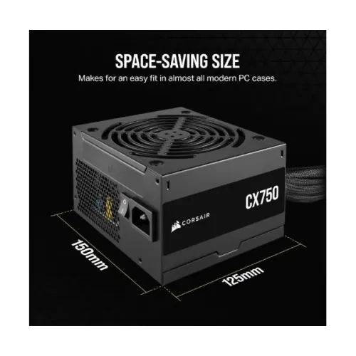 ספק כוח Corsair CX750 80+ Bronze 750W CP-9020279-EU 80 Plus Bronze