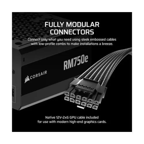 ספק כוח Corsair RMe Series RM750e CP-9020295-EU 80 Plus Gold 750W ספק כוח Corsair RMe Series RM750e CP-9020295-EU 80 Plus Gold 750W