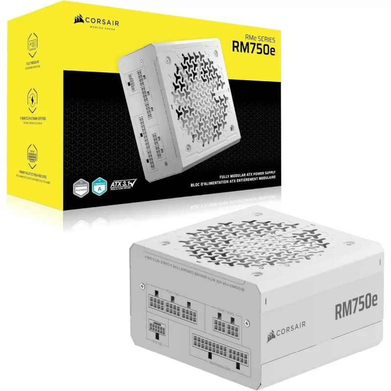 Power Supply Corsair RM750e ATX3.1 white CP-9020292-EU Full Modular 80 Plus