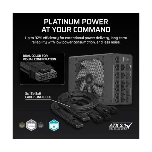 ספק כוח Corasir HX1200i ATX3.1 CP-9020307-EU 80 Plus Platinum 1200W