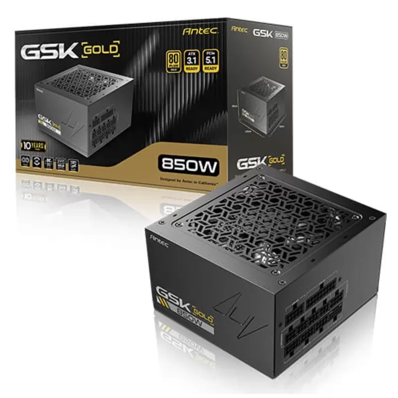 Power Supply Antec GSK 850 V2 ATX3.1 Full Modular gold 0-761345-20146-9 80 Plus Power Supply Antec GSK 850 V2 ATX3.1 Full Modular gold 0-761345-20146-9 80 Plus