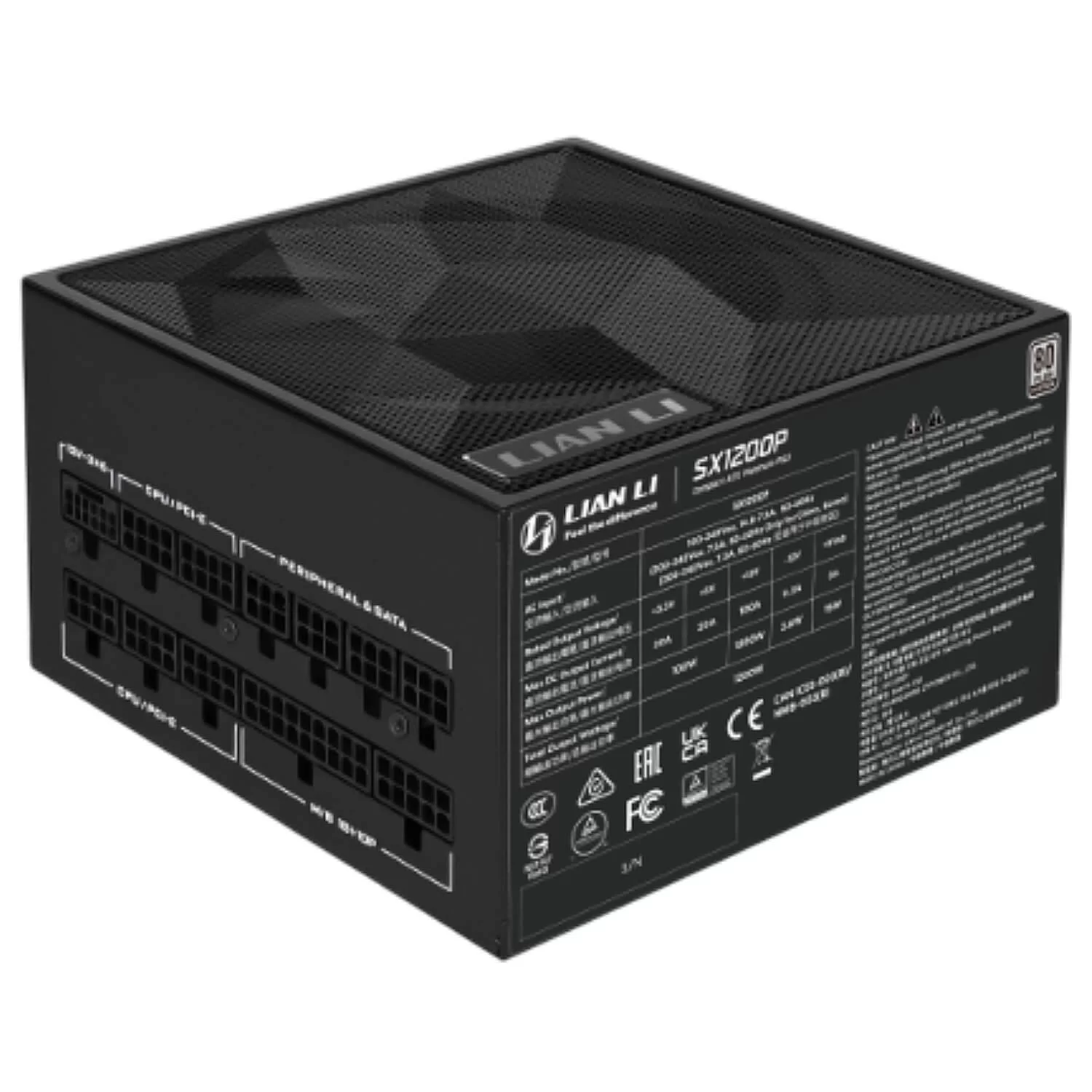Блок Питания LIAN-LI SX black SX1200P-B 80 Plus Platinum 1200W