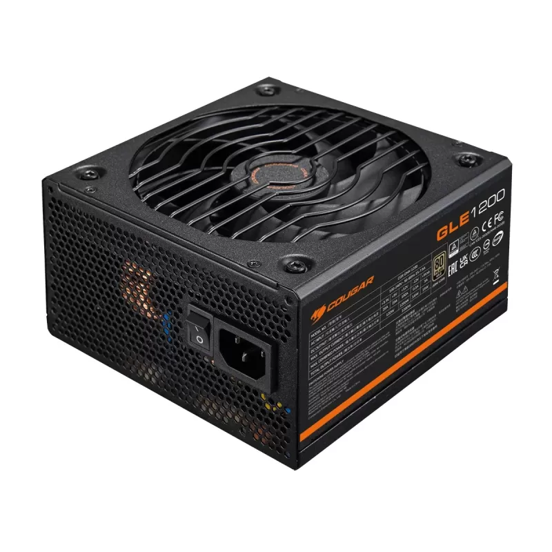 ספק כוח COUGAR GLE 1000 שחור 31GF100001P01 Full Modular 80 Plus Gold 12V:1000W