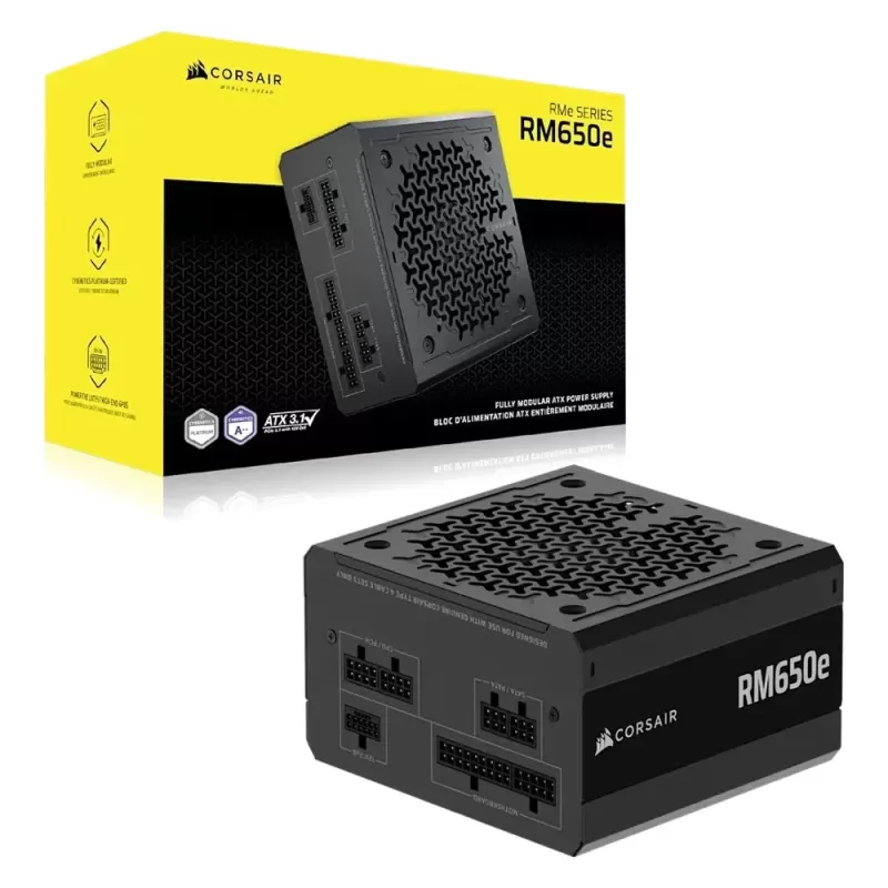 Power Supply Corsair RMe Series RM650e 650W CP-9020302-NA 80 Plus Gold