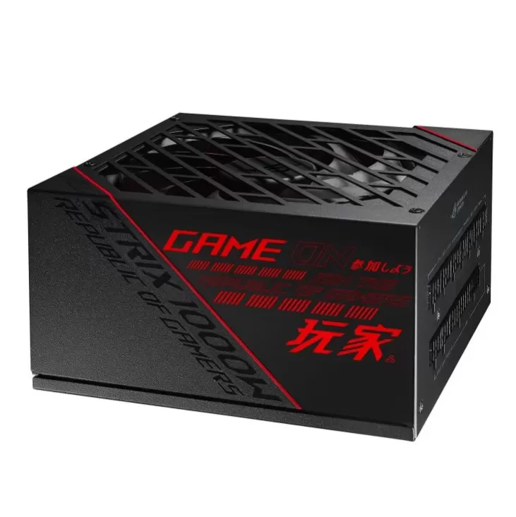 ספק כוח Asus ROG Strix ROG-STRIX-1000G 90YE00A5-B0WA00 מודולרי מלא 80 Plus Gold 1000W 12V:996W