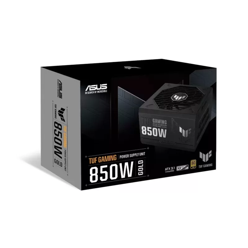ספק כוח Asus TUF Gaming 850W Gold 90YE00S2-B0WA00 מודולרי מלא 80 Plus Gold ATX12V