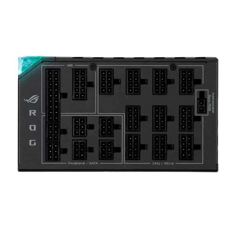 ספק כוח Asus ROG Thor 1600W Titanium 90YE00K0-B0WA00 מודולרי מלא 80 Plus Titanium
