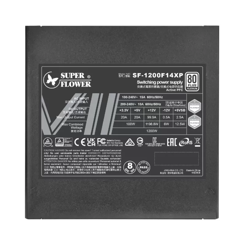 ספק כוח Super Flower Leadex VII PRO 1200W ATX3.1 Platinum SF-1200F14XP מודולרי מלא 80 Plus Platinum