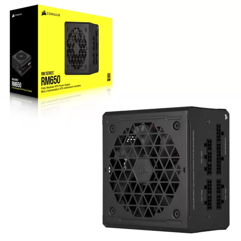 ספק כוח Corsair PSU 650W RM650 80+ Gold Fully Modular CP-9020280-EU 80 Plus Gold