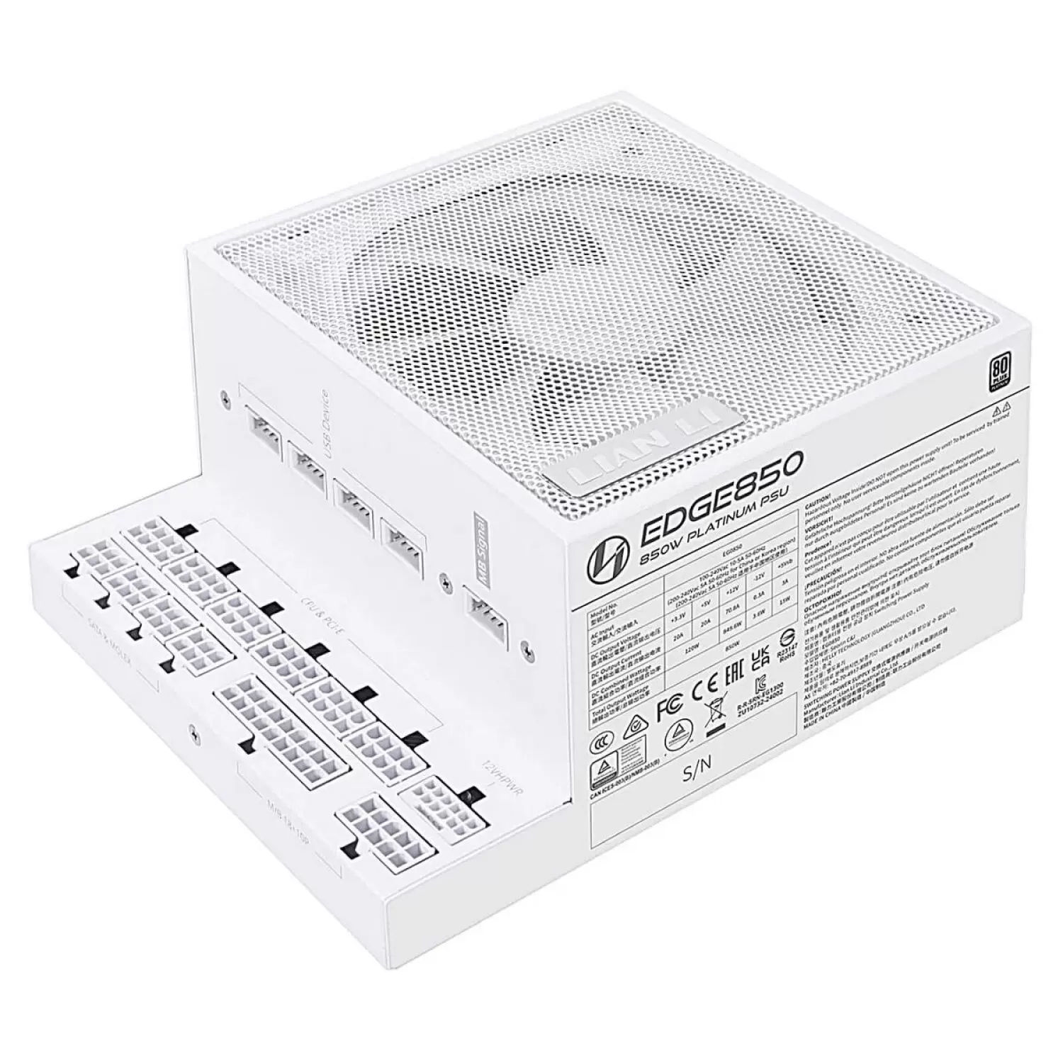 Блок Питания LIAN-LI EDGE EG0850-W 80 Plus Platinum 850W