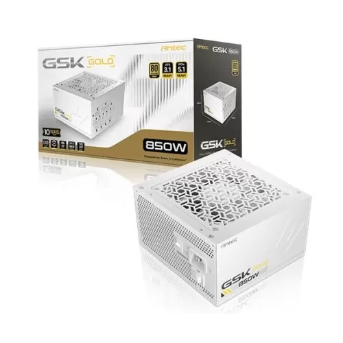Power Supply Antec GSK 850 V2 ATX3.1 Full Modular white 0-761345-20152-0 80 Plus Gold 850W