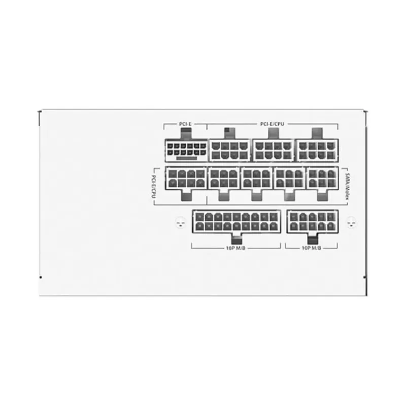 Power Supply Antec GSK 850 V2 ATX3.1 Full Modular white 0-761345-20152-0 80 Plus Gold 850W