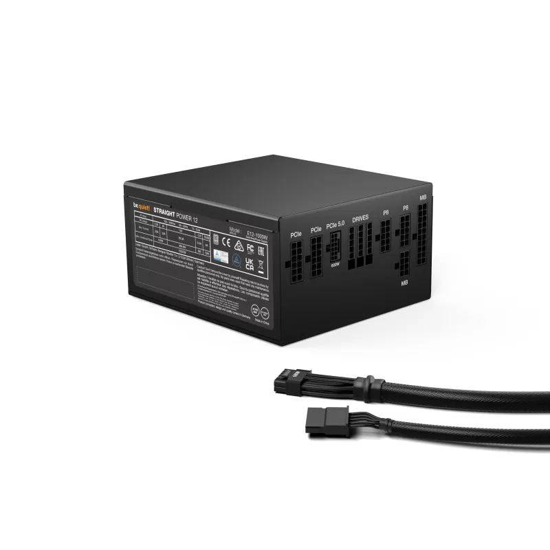 ספק כוח be quiet! Straight Power 12 1000W שחור BN338 Full Modular 80 Plus Platinum 12V:1000W