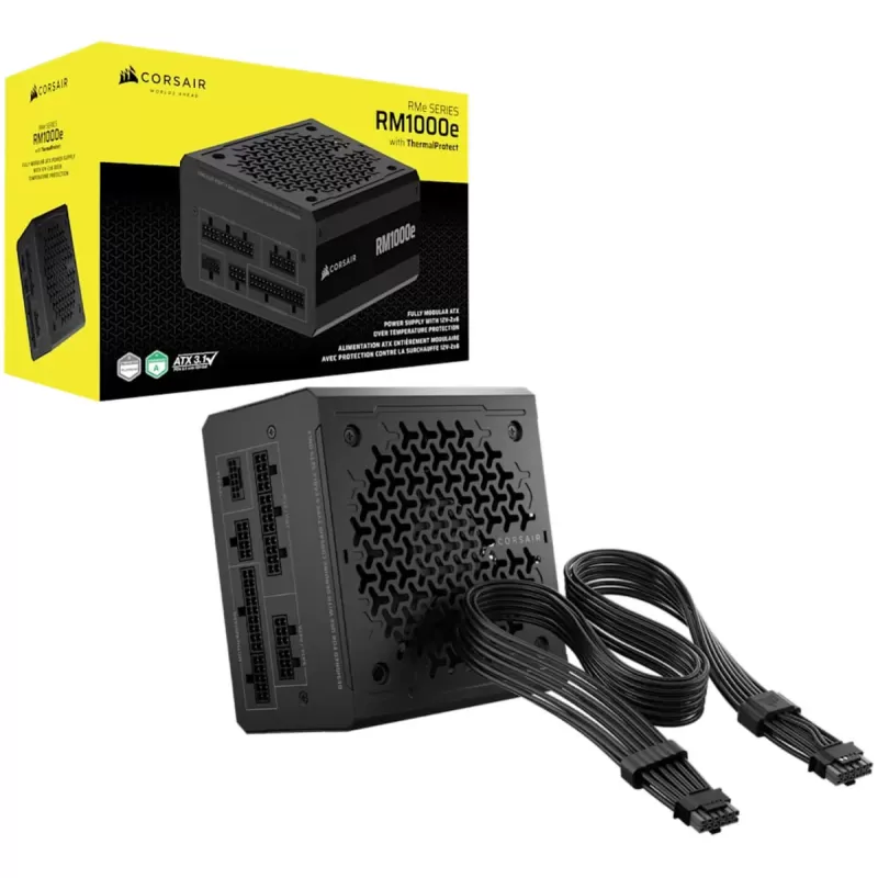 Power Supply Corsair RM1000e 1000W ATX 3.1 Cybenetics Platinum Full Modular CP-9020337-EU Full Modular Cybenetics Platinum