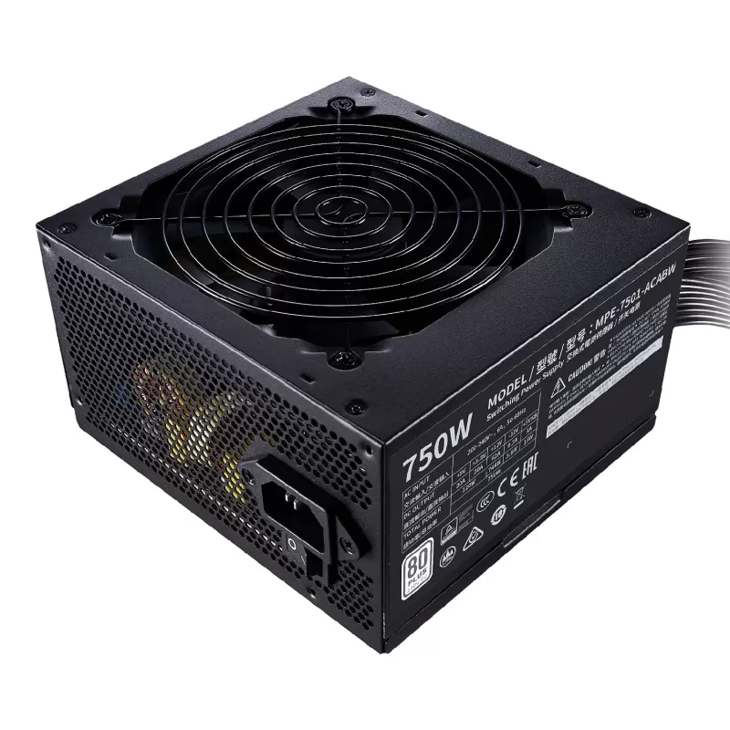 Power Supply Cooler Master MWE 750 WHITE 230V V2 MPE-7501-ACABW-EU Modular 80 Plus 750W 12V:744W