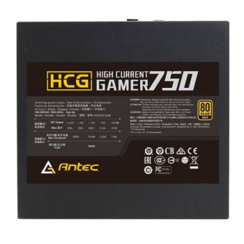 ספק כוח Antec High Current Gamer HCG750 0-761345-11639-8 מודולרי 80 Plus Gold ספק כוח Antec High Current Gamer HCG750 0-761345-11639-8 מודולרי 80 Plus Gold